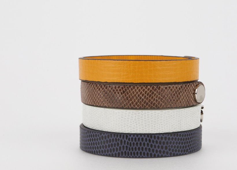 Magnetic leather sports band